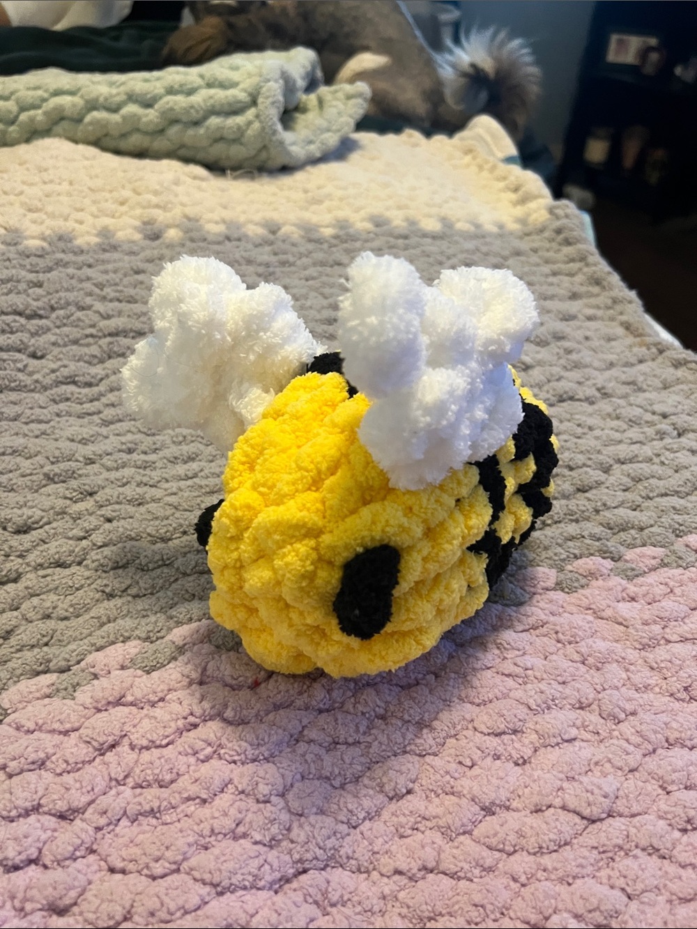 Plush Yellow Bee Stuffed Animal - Soft Kids Toy
